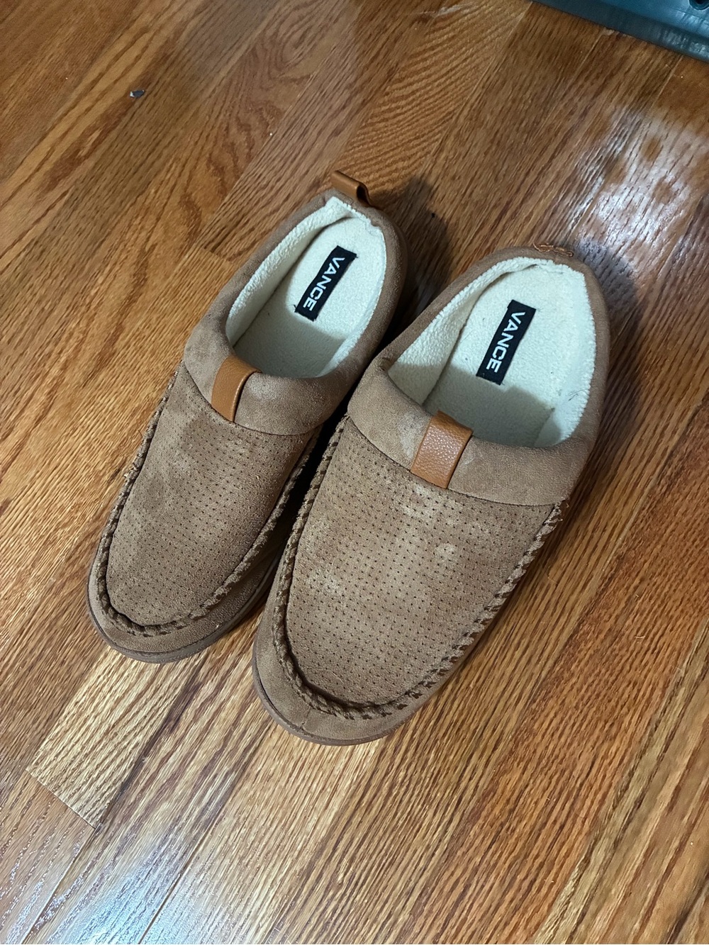 Men's Tan Suede Slip-On Comfort Loafers